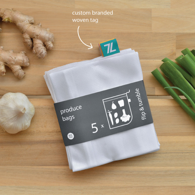 reusable grocery bag in magenta 